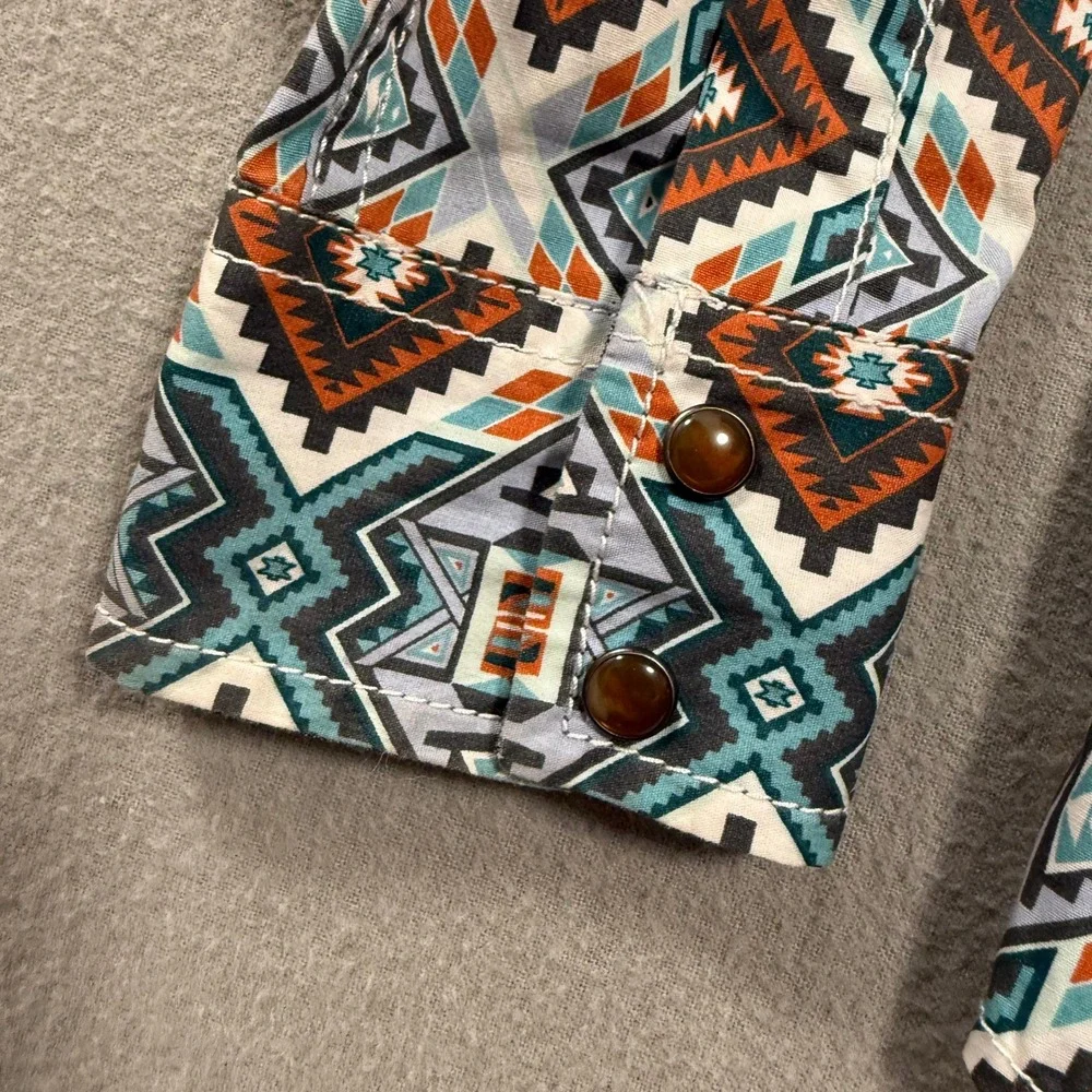 Cody James Authentic Western Apparel Pearl Snap Long Sleeve Shirt Men Size Small - Picture 6 of 9